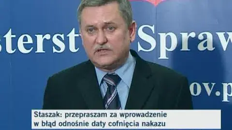 Prokurator Staszak o cofnięciu nakazu aresztowania Krauzego