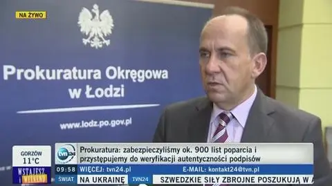 Prokuratura musi sprawdzić ok. 900 list poparcia