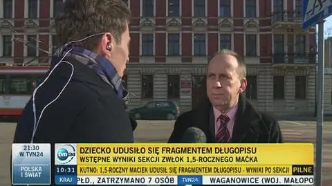 Prokuratura o wynikach sekcji Maciusia