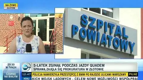 Prokuratura zajęła się wypadkiem dzieci na quadzie