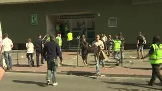 Protest górników w Katowicach 