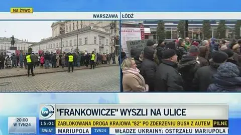 Protest w Krakowie 