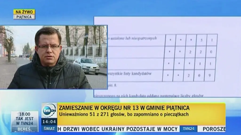 Protest wyborczy w Piątnicy na Podlasiu