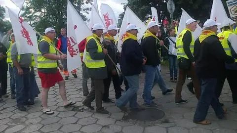Protest związkowców w Gdańsku