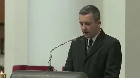 Psalm responsoryjny zaśpiewał przyjaciel Dariusza Kmiecika, reporter "Faktów" TVN Krzysztof Skórzyński