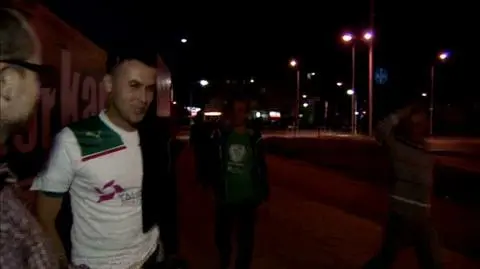 Radość i wiara w zwycięstwo kibiców przed meczem