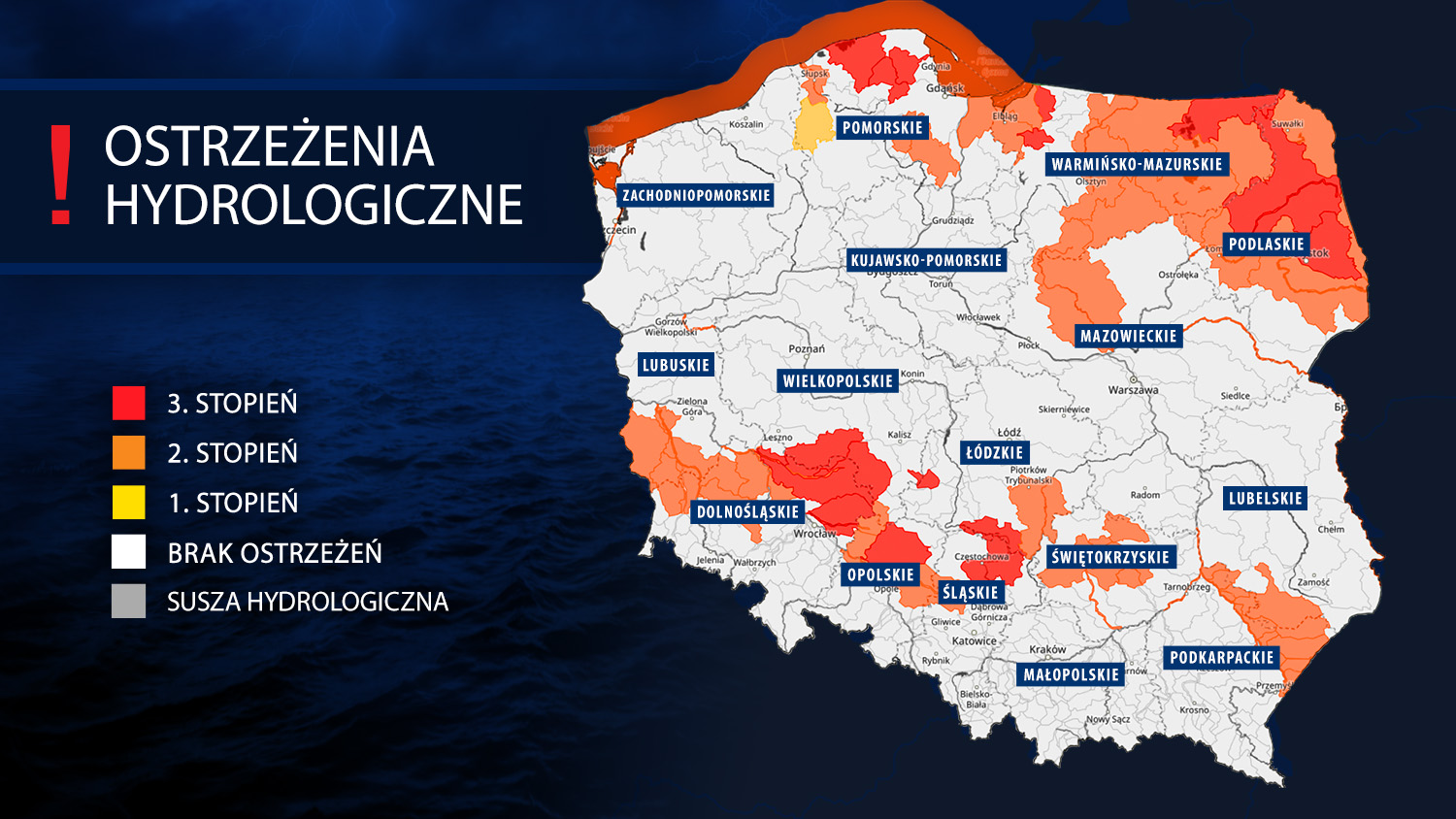 Ostrzeżenia hydrologiczne IMGW