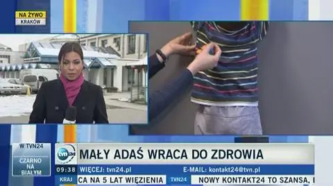 Rehabilitacja Adasia przebiega dobrze 