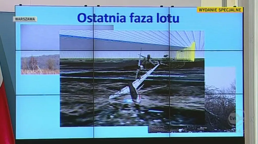 Rekonstrukcja ostatniej fazy lotu (TVN24)