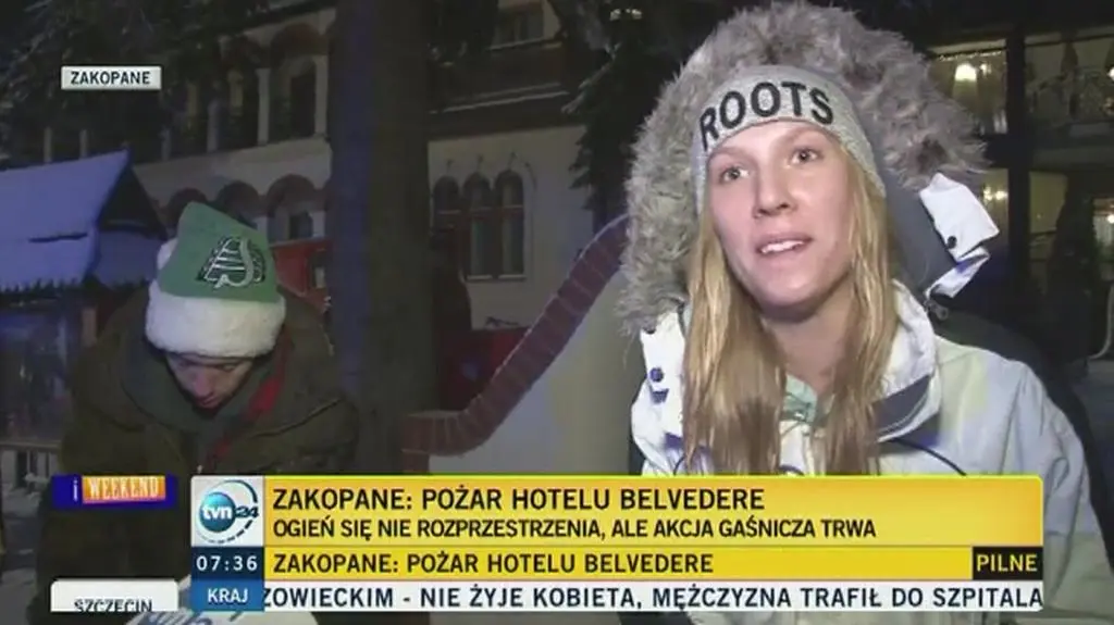 Relacja ewakuowanego gościa 