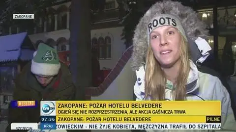 Relacja ewakuowanego gościa 