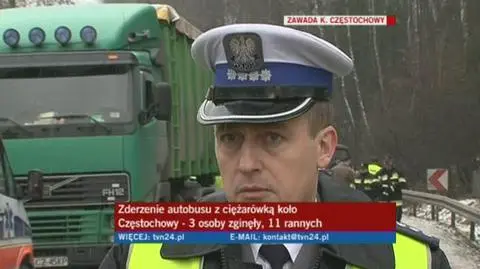 Relacja policjanta z miejsca wypadku