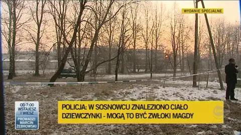 Relacja reporetera Jerzego Korczyńskiego tuż po potwierdzeniu informacji o odnalezieniu zwłok dziecka (TVN24)