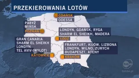 Relacja reportera Pawła Łukasika z warszawskiego lotniska