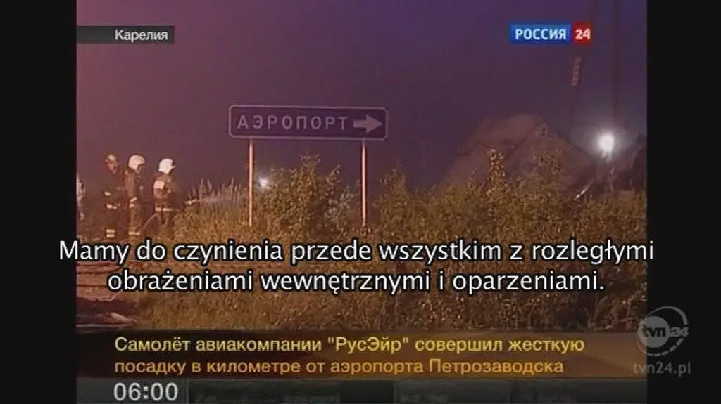 Relacja z miejsca katastrofy