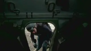Reporter TVN24 na pokładzie ukraińskiego BTR-a