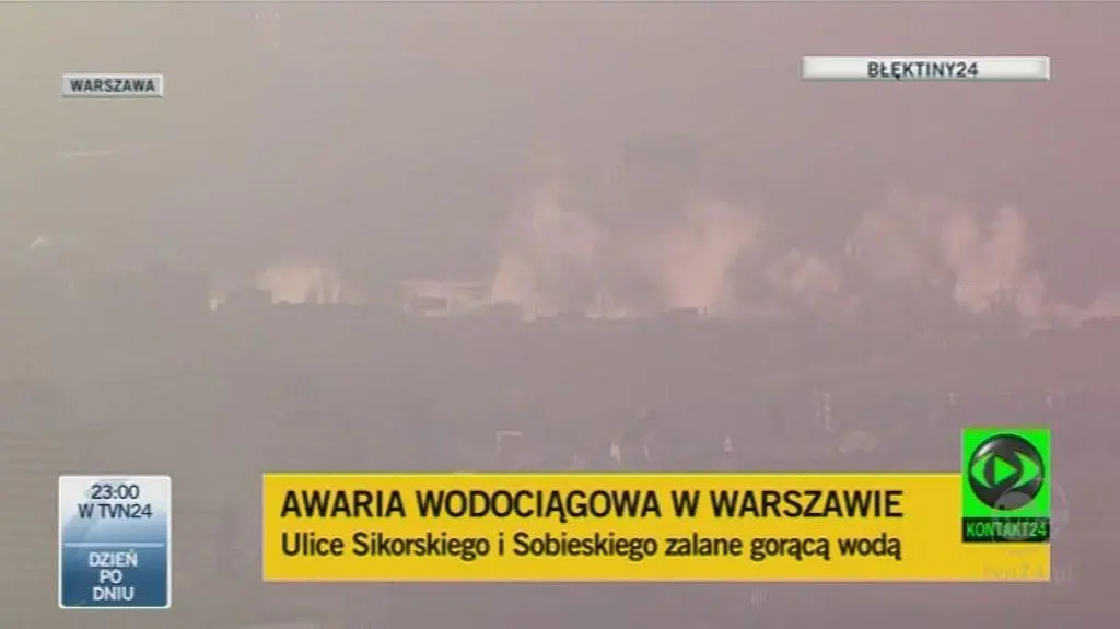 Reporter TVN24 o awarii (TVN24)