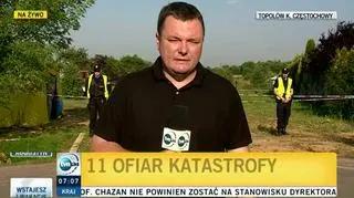 Reporter TVN24 o okolicznościach katastrofy samolotu