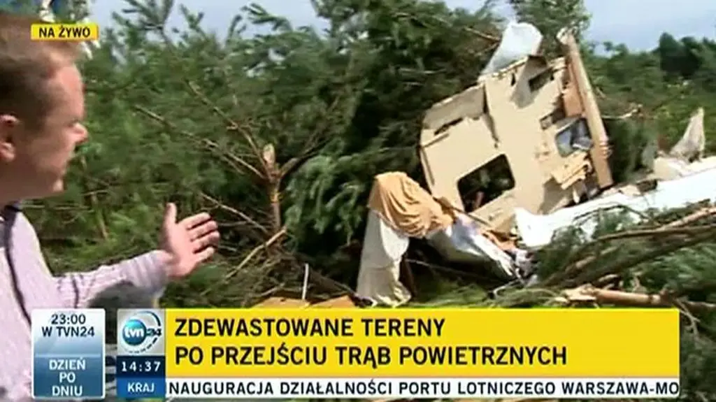 Reporter TVN24 o potrzebach mieszkańców miejscowości Osia