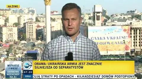 Reporter TVN24 o wizycie szefa NATO w Kijowie