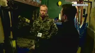Reporter TVN24 rozmawia z ukraińskim żołnierzem 