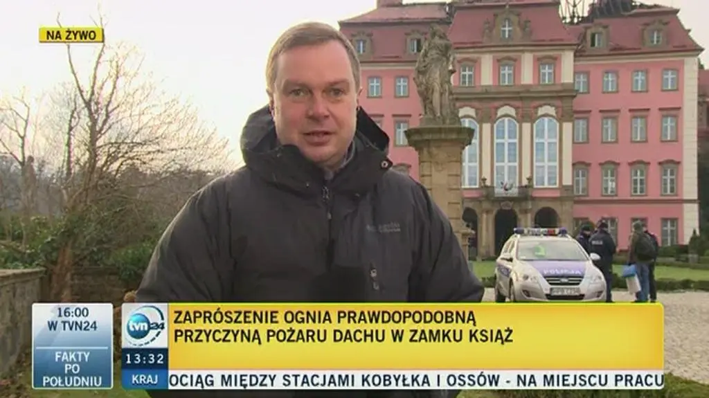 Robotnicy zaprószyli ogień na Zamku Książ?