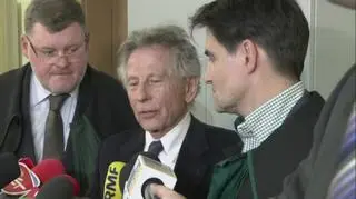 Roman Polański po posiedzeniu sądu