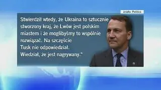 "Rosja chciała, żebyśmy przyłączyli się do rozbioru Ukrainy"