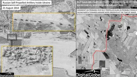 Rosjanie operują na Ukrainie. NATO ujawnia zdjęcia satelitarne