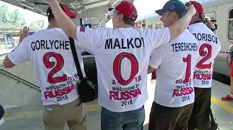 Rosyjscy kibice jadą mecz