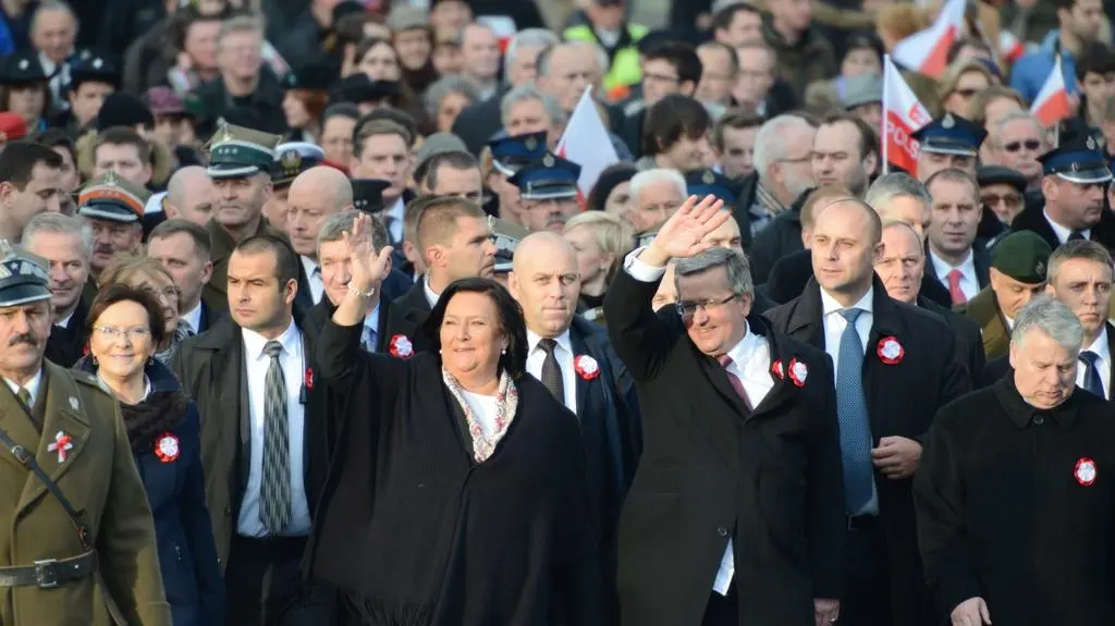 "Rota" pod pomnikiem Witosa