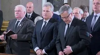 Rozpoczęła się msza za gen. Jaruzelskiego. Obecni trzej prezydenci