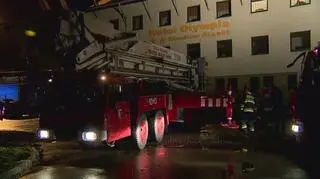 Rusztowanie runęło na hotel