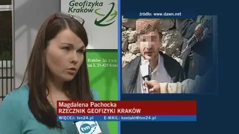 Rzeczniczka Geofizyki: nasz pracownik co najważniejsze jest żywy