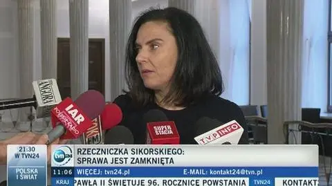 Rzeczniczka Sikorskiego odpiera zarzuty