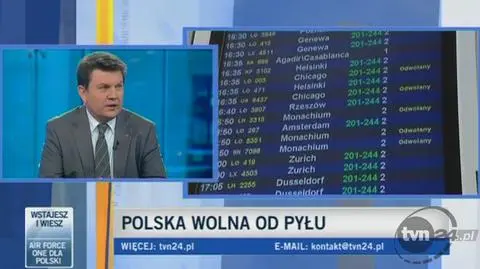 Rzecznik LOT Jacek Balcer (TVN24)