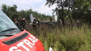 Rzecznik PSP: Na pokładzie był jeden pilot i 11 skoczków