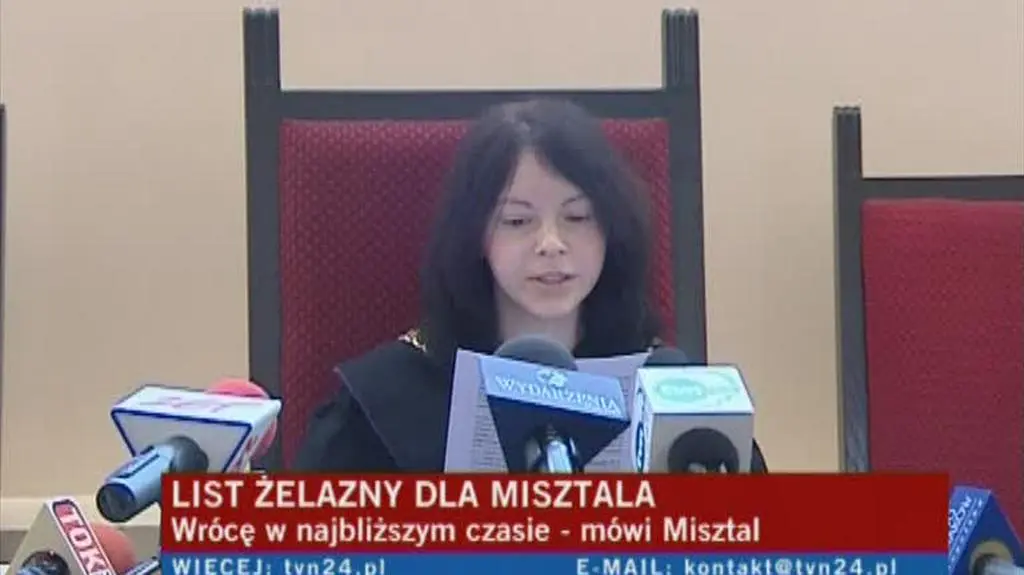 Sąd wydał Misztalowi list żelazny