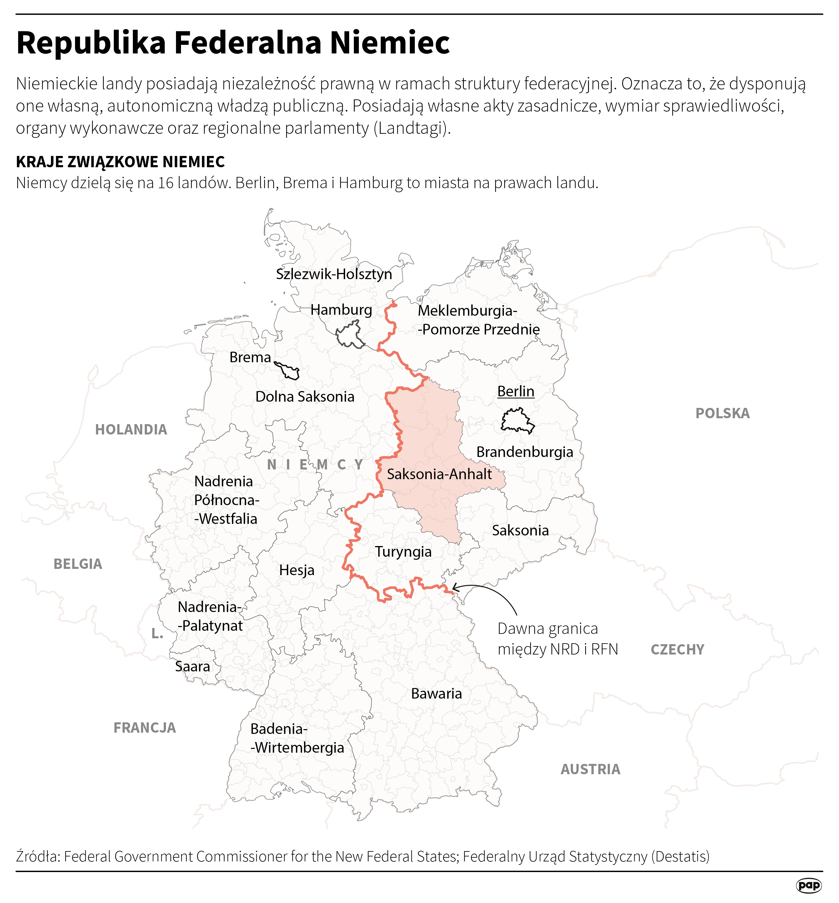 Saksonia-Anhalt na mapie Niemiec