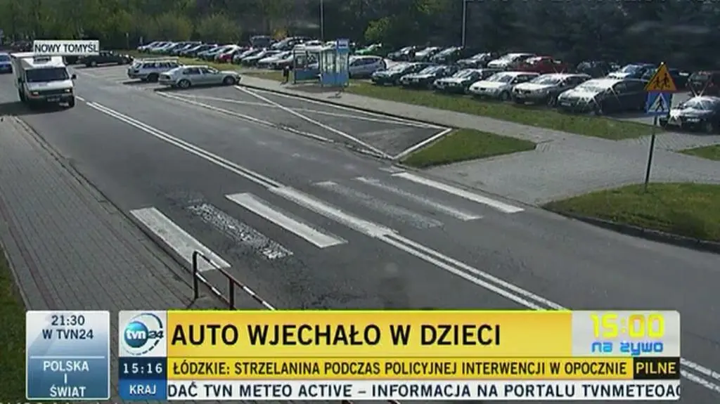 Samochód wjechał w grupę przedszkolaków