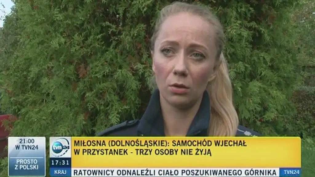 Samochód wjechał w przystanek