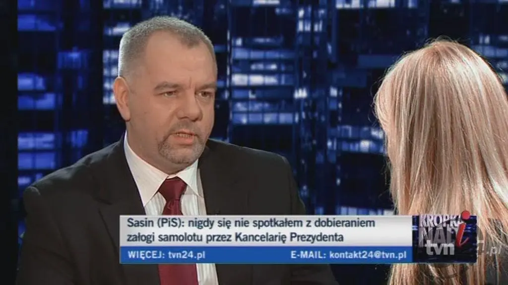 Sasin: nie byłem świadkiem żadnych nacisków (TVN24)