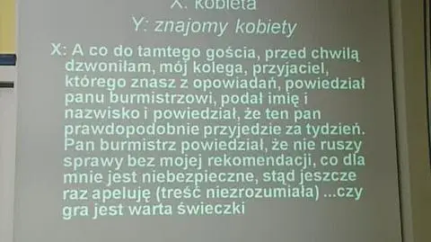 Sawicka do znajomego: pamiętaj, ile ja ryzykuję. Widzisz, co robi CBA i cała reszta.