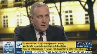 Schetyna o słowach Sikorskiego: ta sprawa jest zamknięta