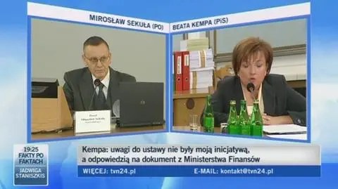 Sekuła pyta Kempę o wykształcenie
