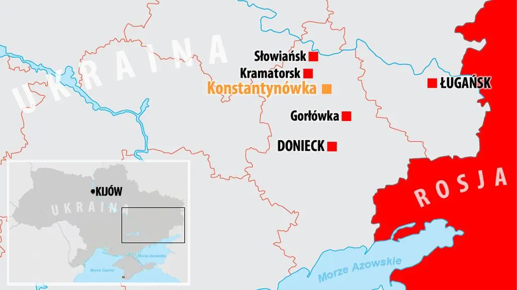Separatyści zajęli budynki w Konstantynówce 