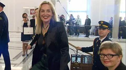 "Sharon, podoba ci się w Polsce?" "Uwielbiam ją"
