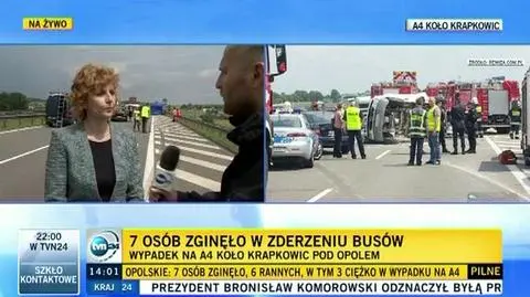 Siedem osób nie żyje. Wypadek na autostradzie A4