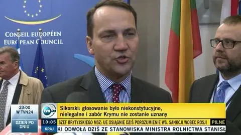 Sikorski: Mamy "Anszlus" Krymu 