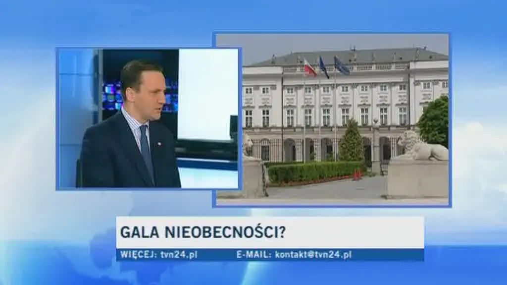 Sikorski o gali u prezydenta